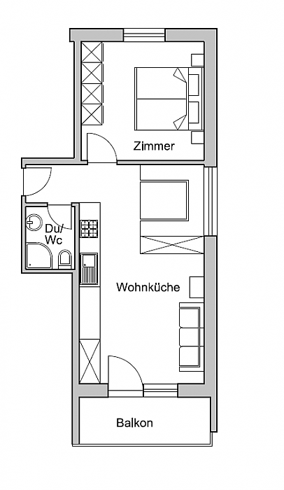 Wohnung 1 Grundriss Wohnung 1 Grundriss