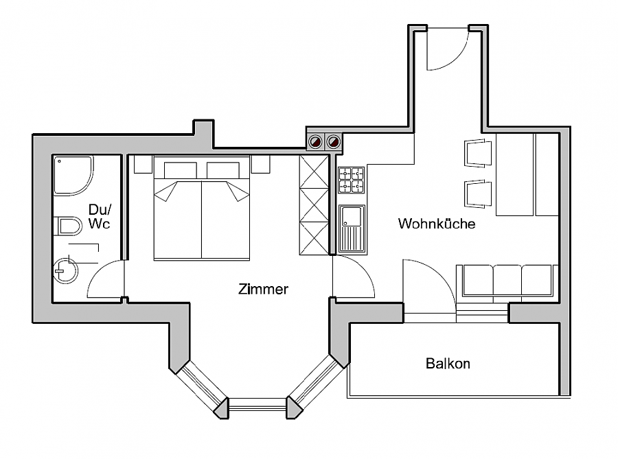 Wohnung 3 Grundriss Wohnung 3 Grundriss